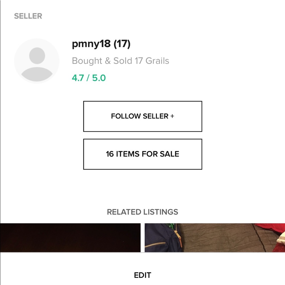 (not for sale) screenshots of seller legitimacy