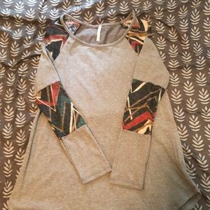 Aztec detail sweater