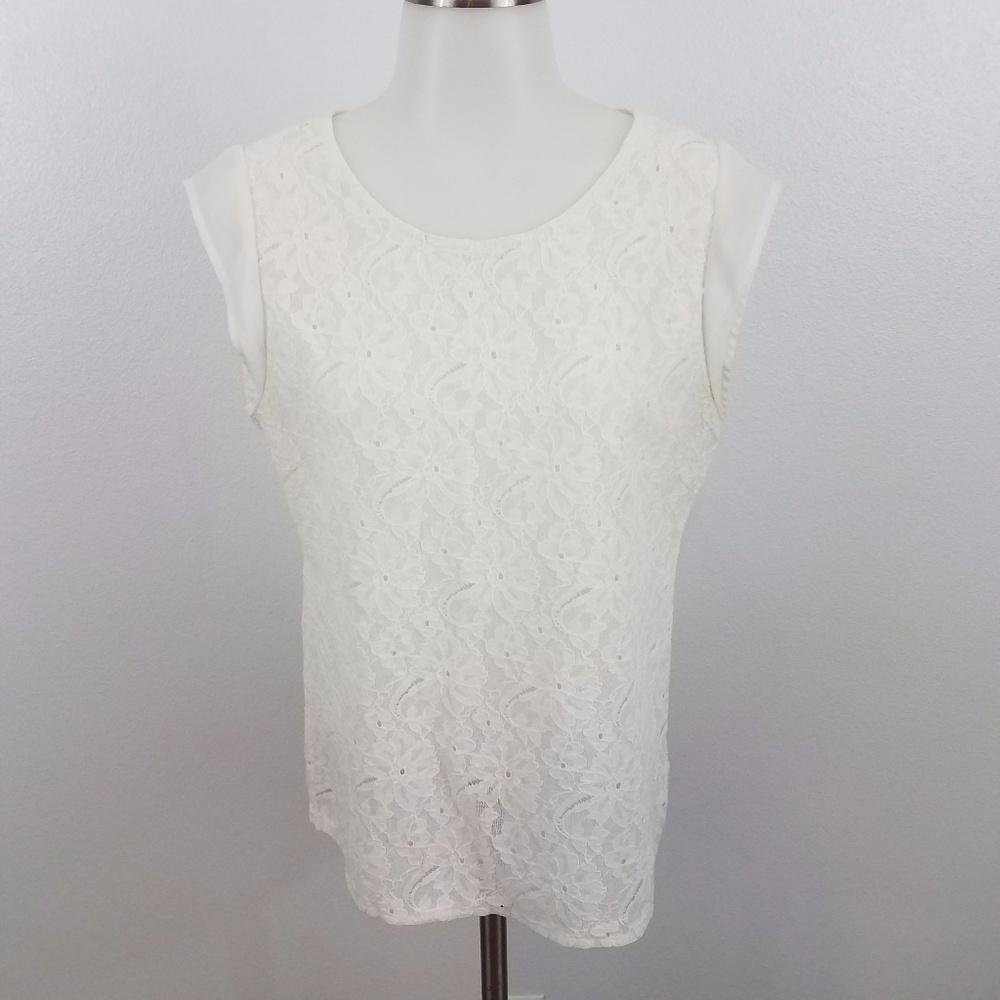 The Limited Lace Top sheer