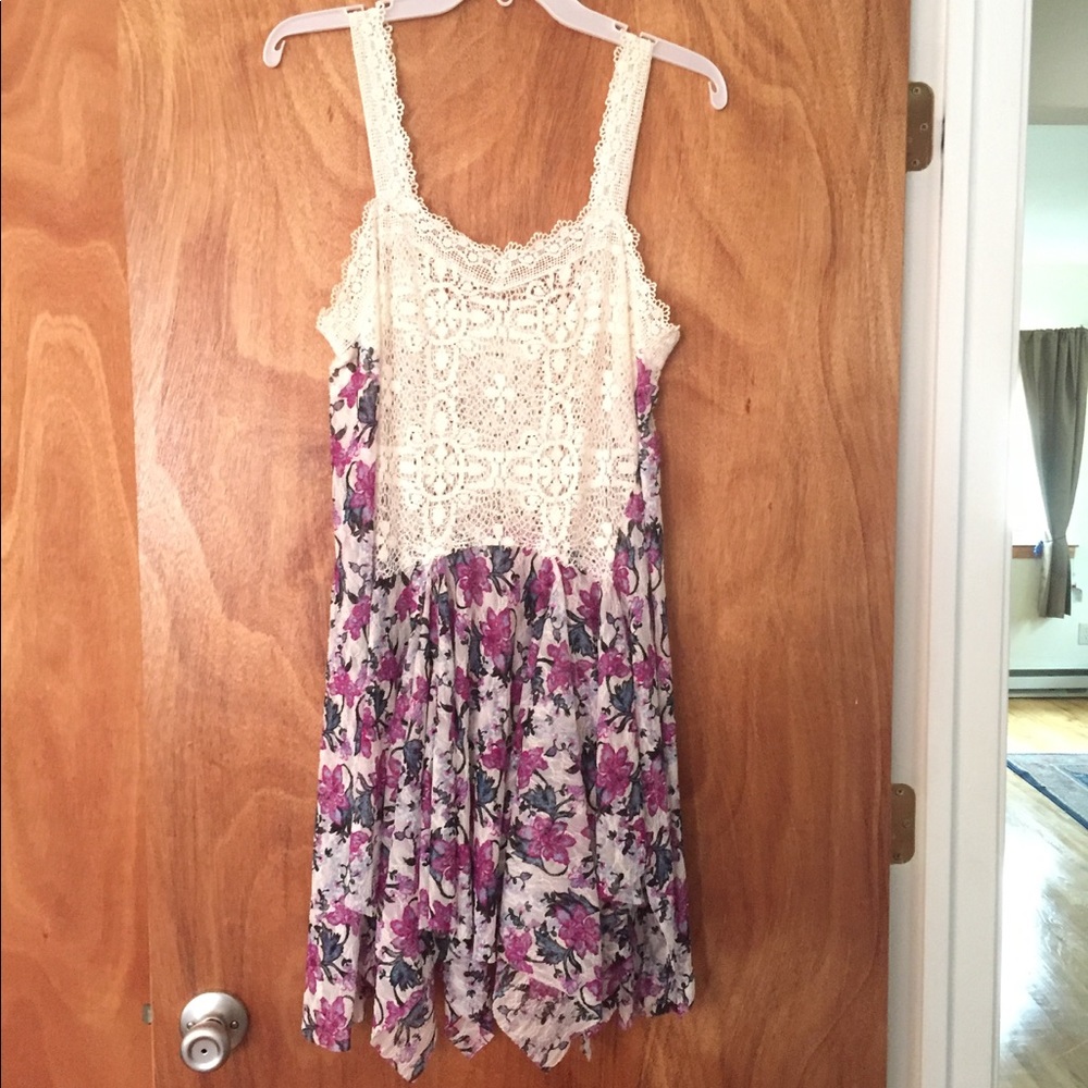 Free People-Long lace tank top