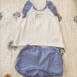 Bonjour Jacadi Set -- Blue and White Gingham