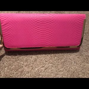 Brand new pink clutch!
