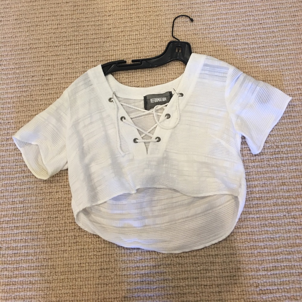 Reformation crop top