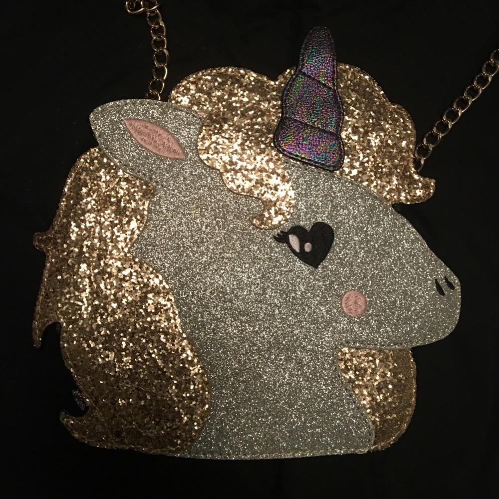 BETSEY JOHNSON Unicorn "Toot Your Own Horn" Purse