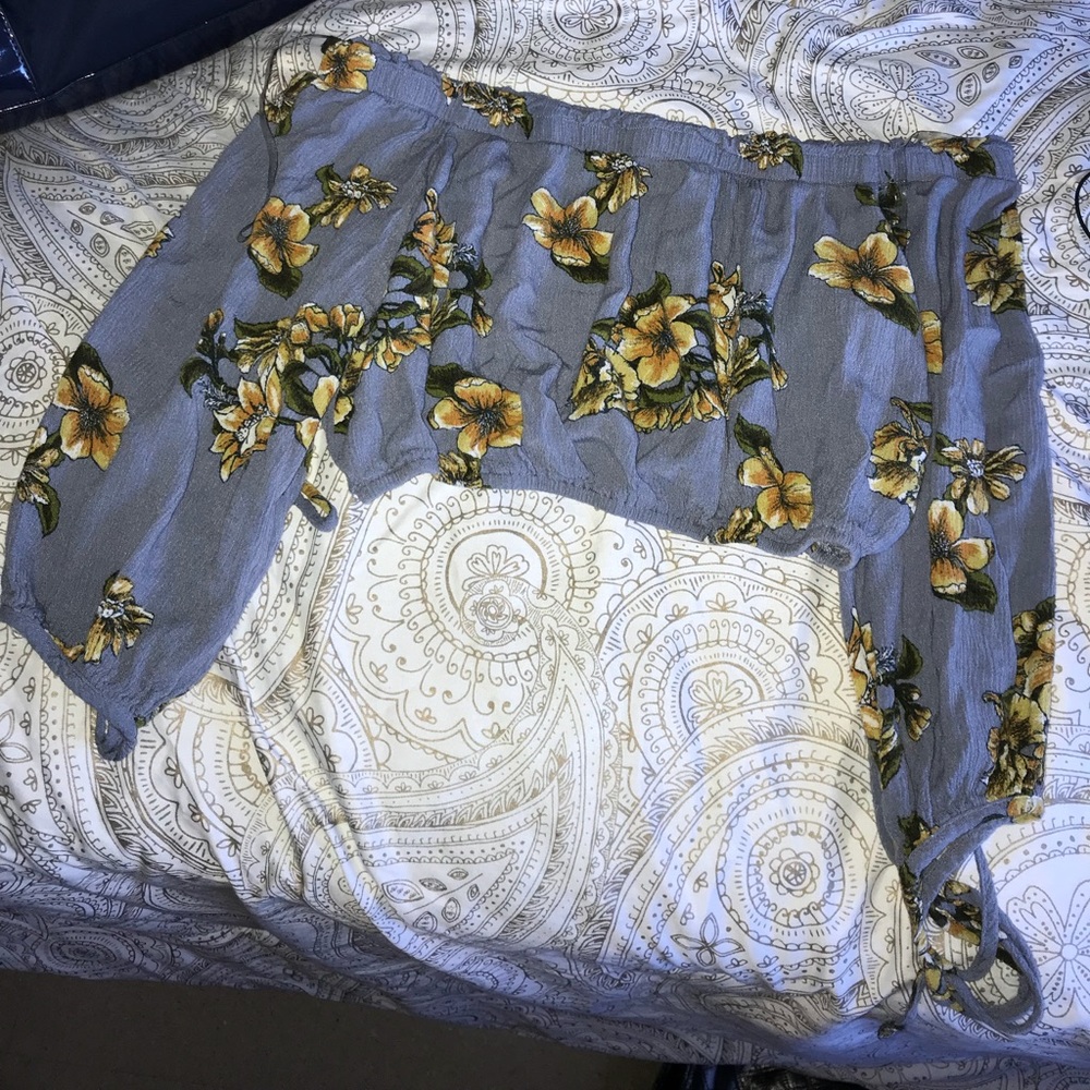 Mystique boutique floral off the shoulder