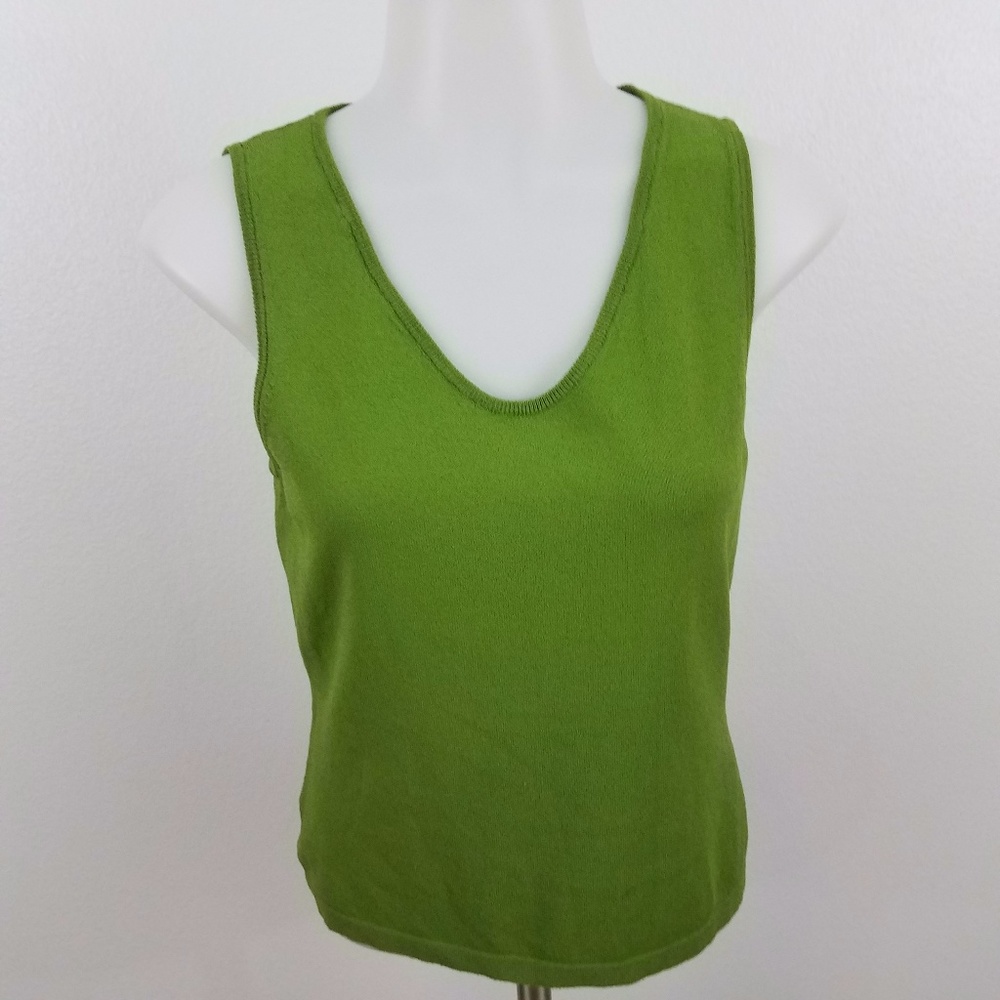 Ann Taylor V-neck knit tank top