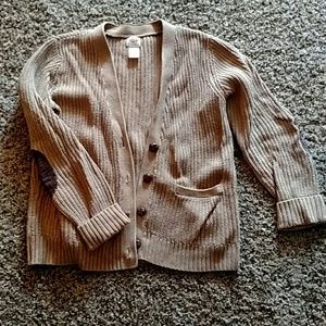 Elbow patch cardigan