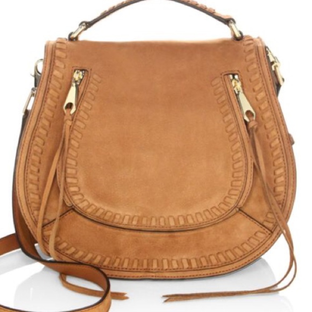 Rebecca Minkoff - Vanity Nuback Saddle Bag -whisky