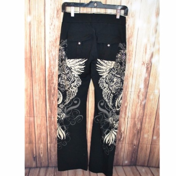 2X Motorcycle Chrystal Sweatpants - Picture 3 of 5