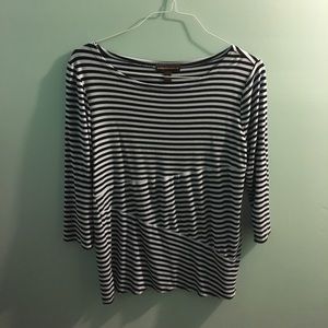 Dana Bachman Blue Striped Shirt