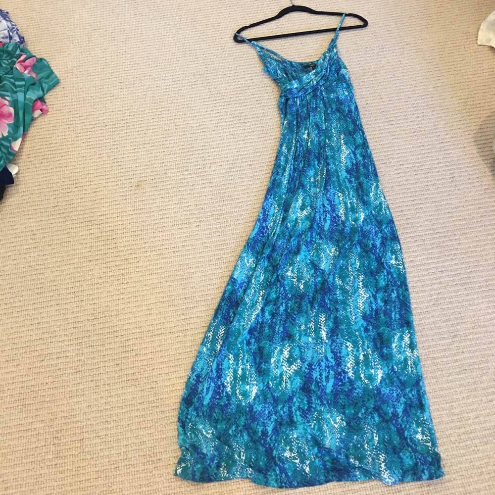 Blue maxi dress