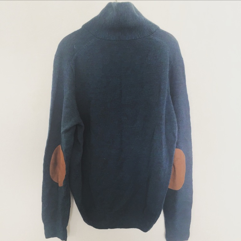 J. Crew merino wool sweater with patched sleeves
