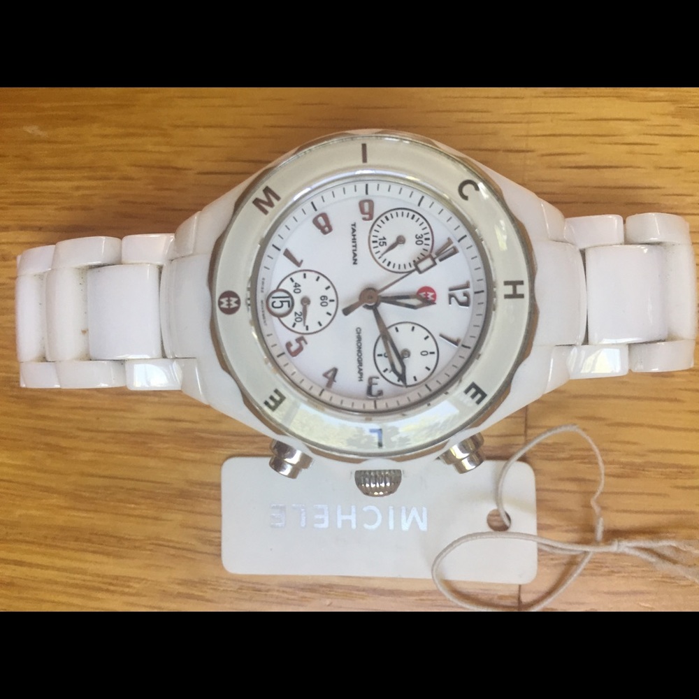 Women's Michele WatchMWW12A000002 Tahitian Ceramic