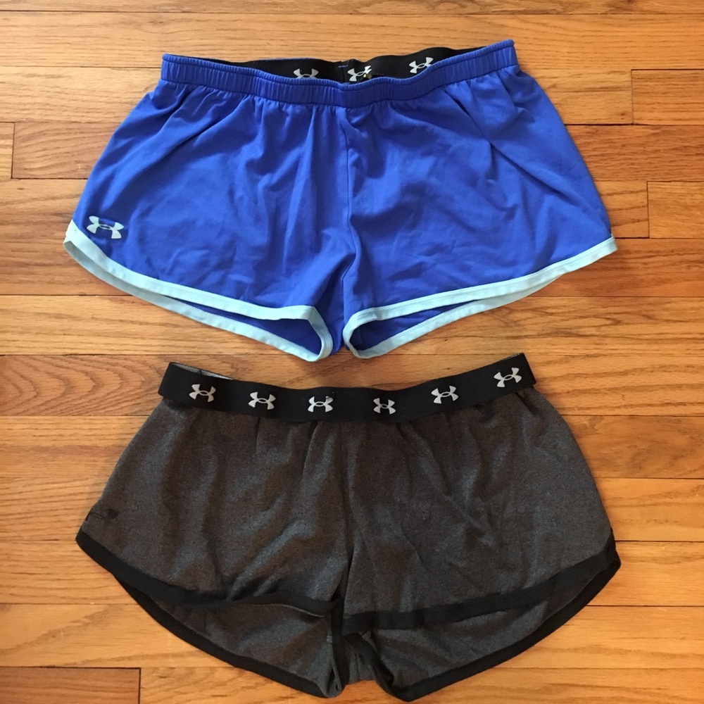 Set of two pairs of UnderArmour athletic shorts