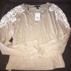 Forever21 long sleeve tan shirt