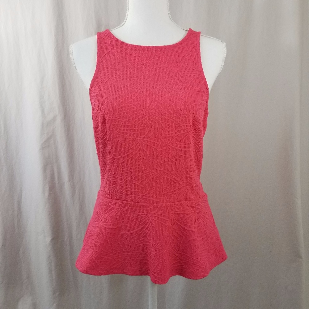 Express Pink Peplum Top
