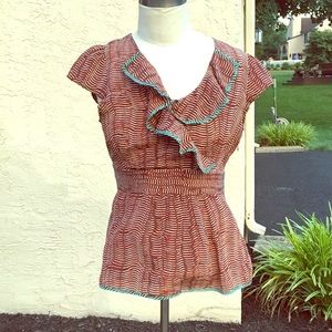 Anthropologie silk top