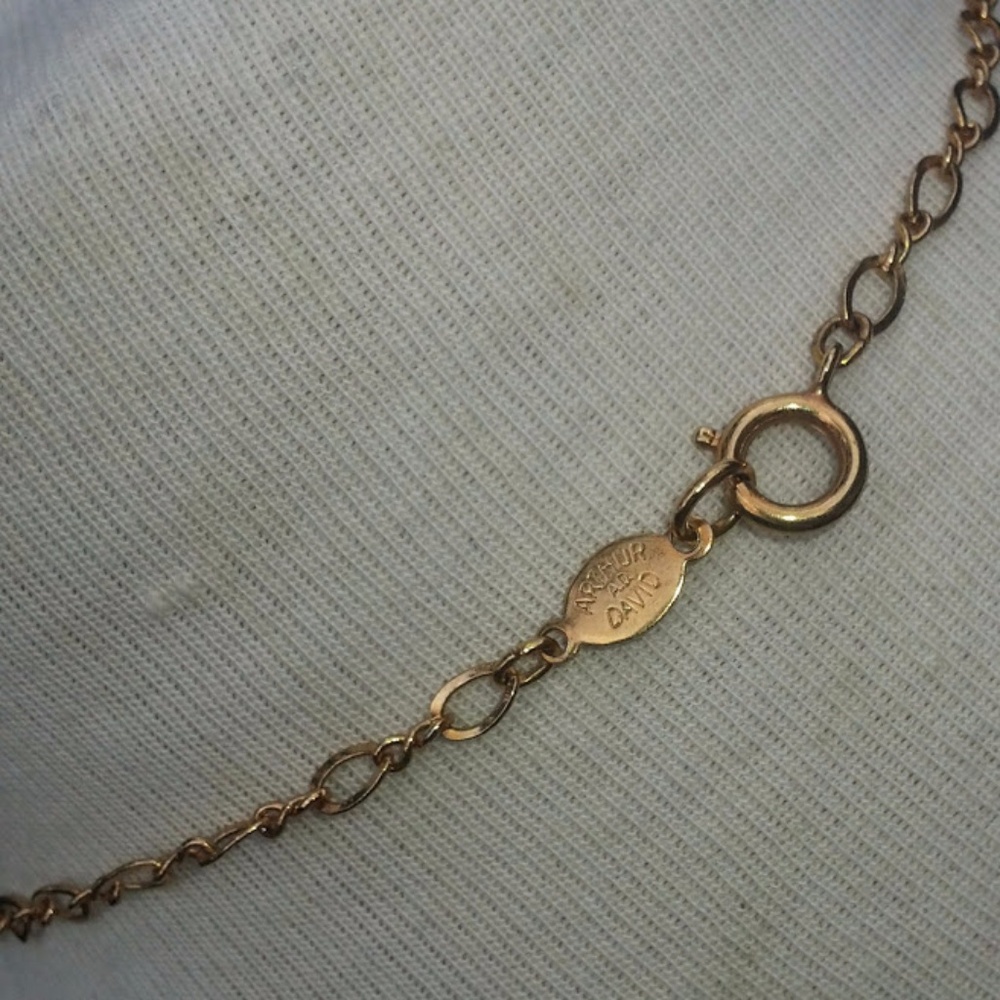 Vintage Arthur David Purple Crystal  necklace 30" - Picture 8 of 9
