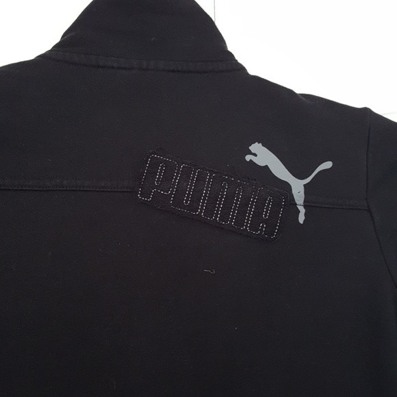 PUMA black track jacket sweater size S - Picture 5 of 8