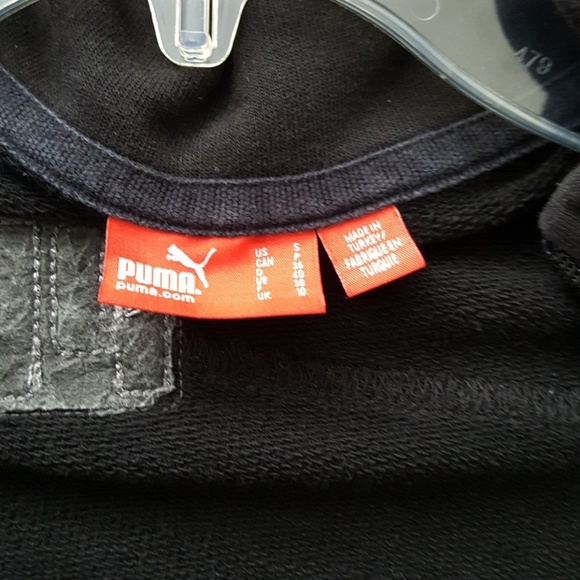 PUMA black track jacket sweater size S - Picture 7 of 8