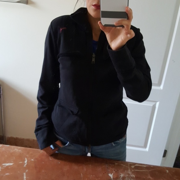 PUMA black track jacket sweater size S - Picture 8 of 8