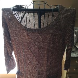 MEDIUM WEIGHT BROWN SWEATER SIZE 2X