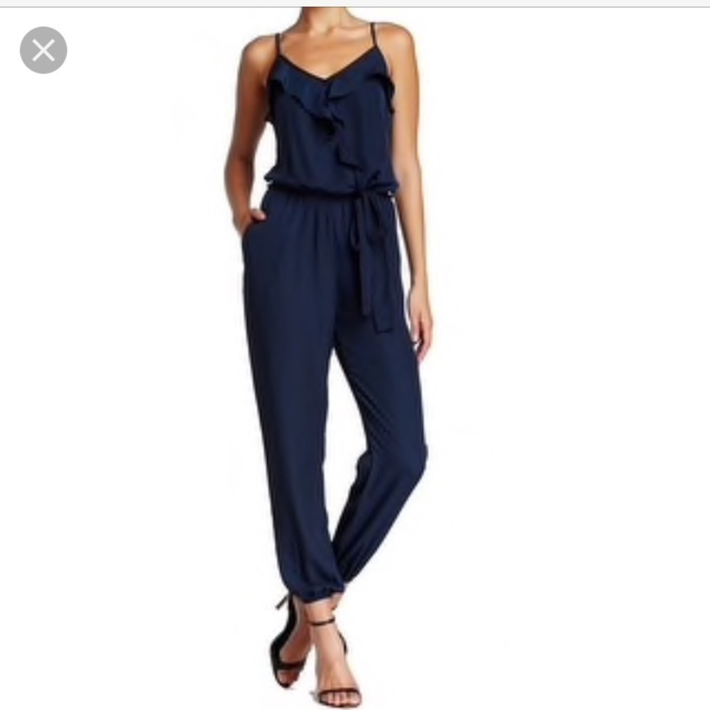 Collective concepts silk jumpsuit