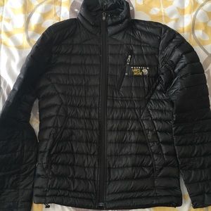 Mountain Hardwear lightweight down puff jacket.