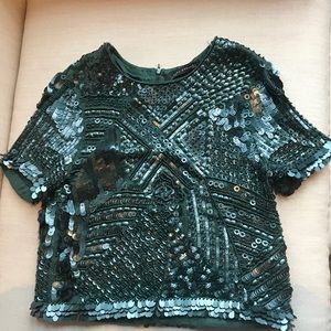 Zara Sequin top