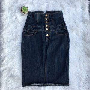 Zoo Jean Button Up skirt