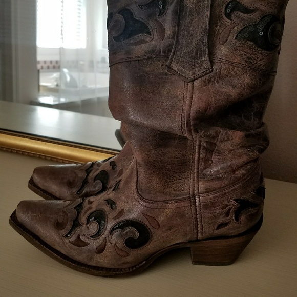 *SOLD OUT* CORRAL Sequin Inlay Cowgirl Boot - Picture 2 of 8