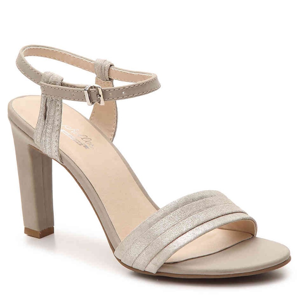 Seychelles Prime Pump Sandal Silver Taupe 10