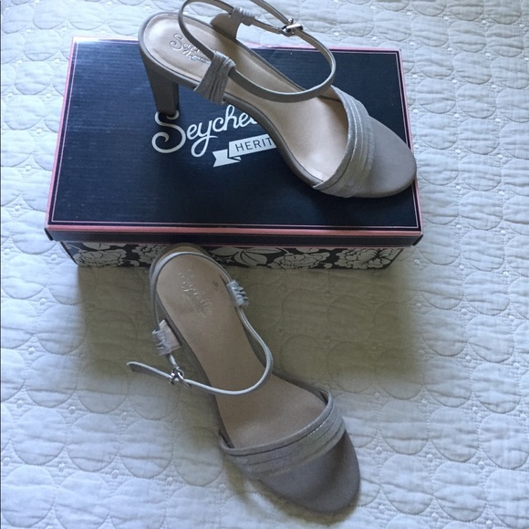 Seychelles Prime Pump Sandal Silver Taupe 10 - Picture 2 of 6