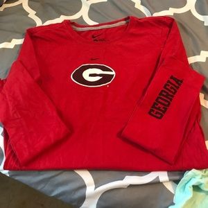 Georgia Bulldogs long sleeve shirt sz lg