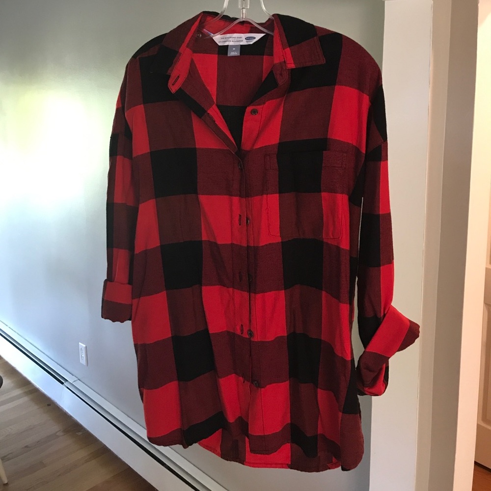 Old Navy Boyfriend Flannel NWT