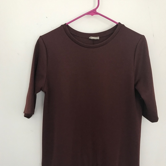 Vivo Zawadi Shift Dress - Maroon