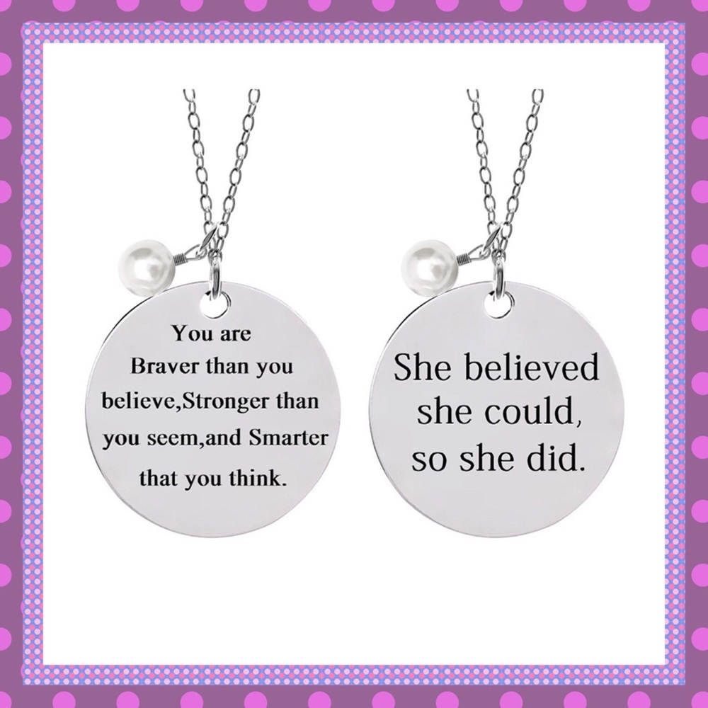 🙌🏼Stainless Steel Inspirational Necklace🙌🏼