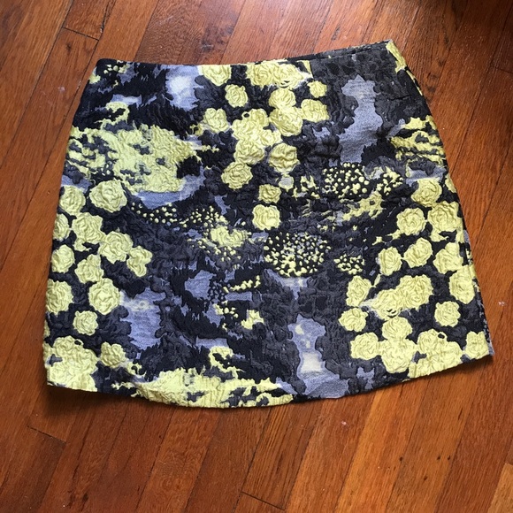 Michael Van Der Ham Gray and Chartreuse Skirt, 12 - Picture 4 of 4