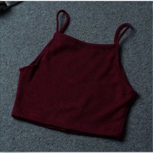 Knit knot crop top