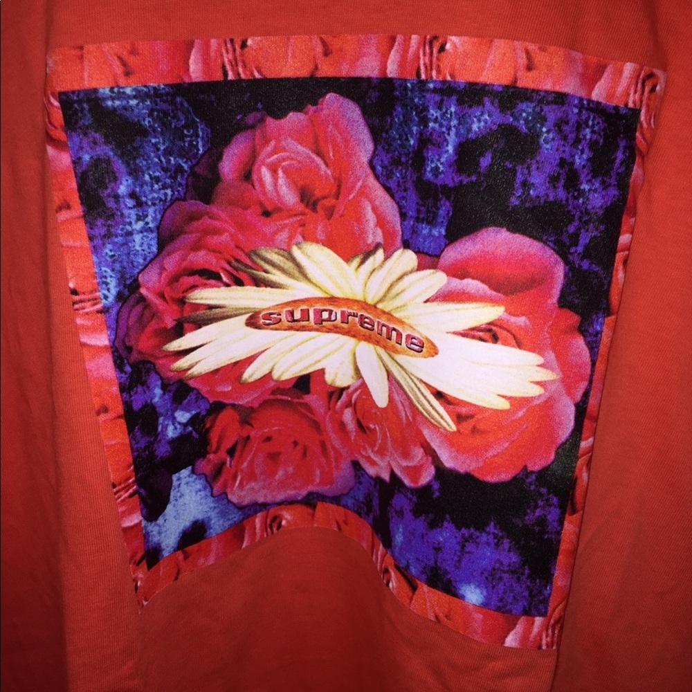 Supreme Bloom L/S Tee (Bright Orange) Extra-Large - Picture 6 of 8