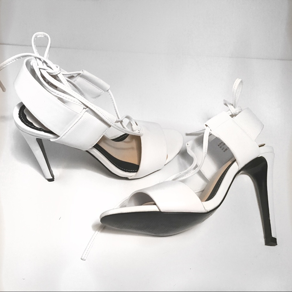 River Island White Heels