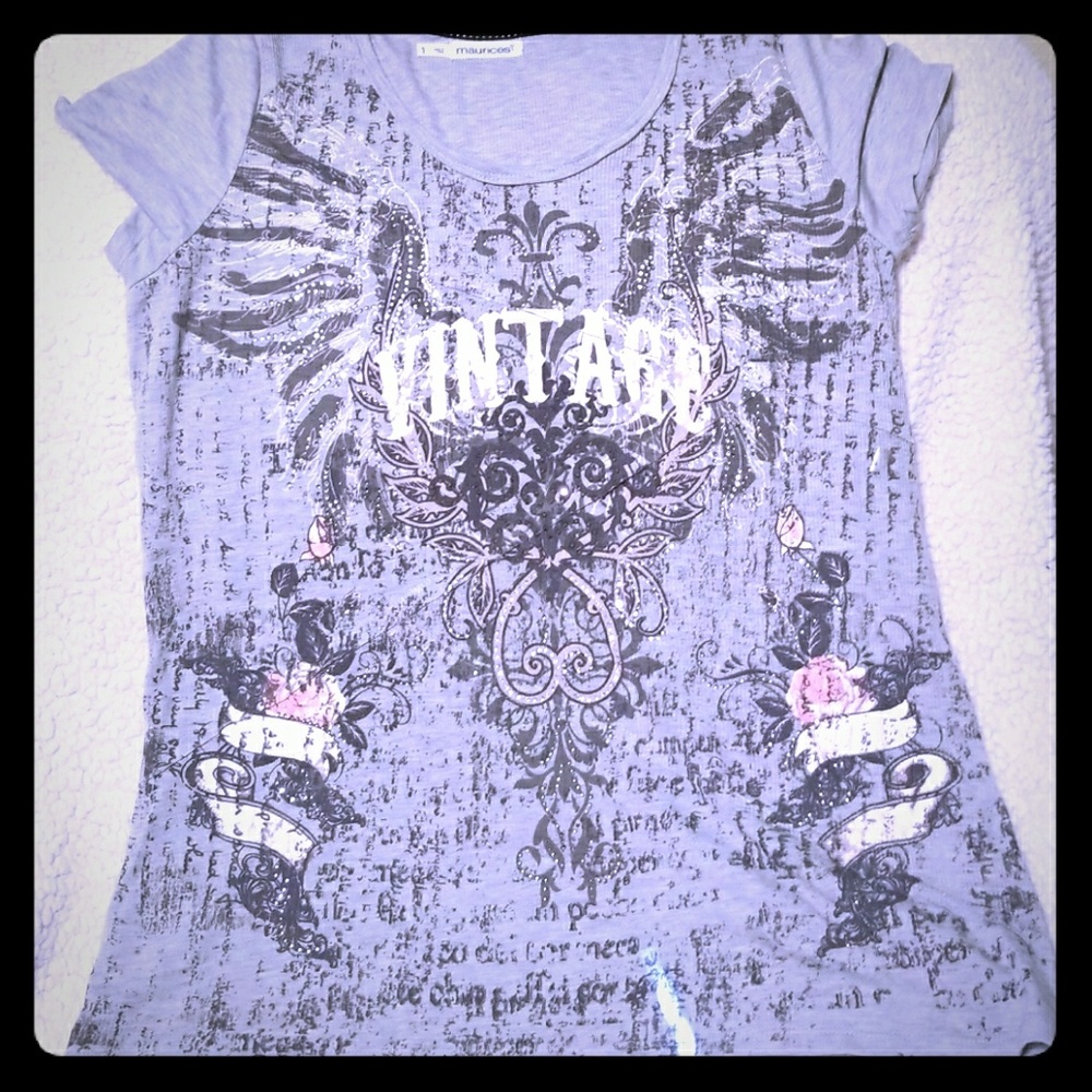 Maurices size 1 plus Gray Top