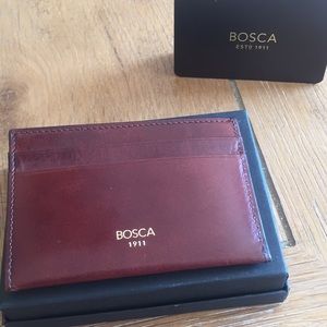 Brown Italian leather wallet
