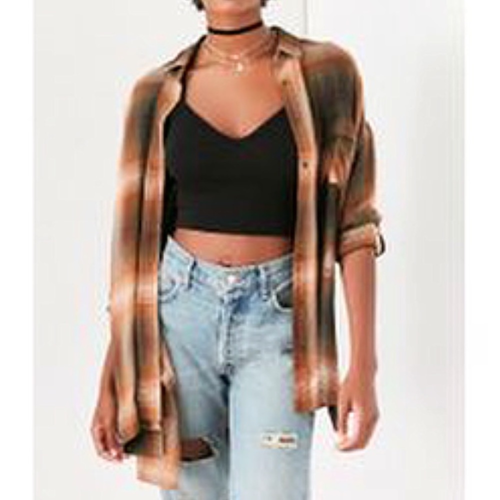 Urban Outfitters BDG Orange Flannel NWT