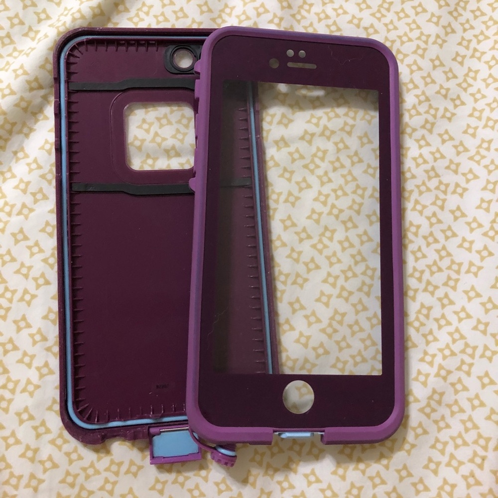 Dark purple lifeproof case for iPhone 6/6s
