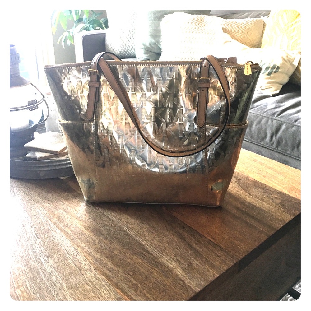 Michael Kors Gold Tote