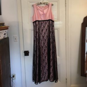 Hand-made pink and lace prom dress