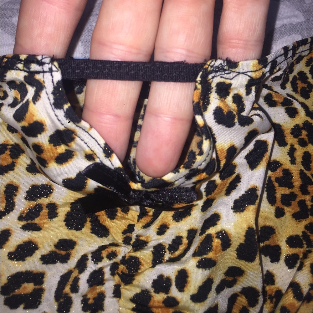 Leopard, Lace & Fishnet Bikini with Gold ✨New✨ - Picture 4 of 4