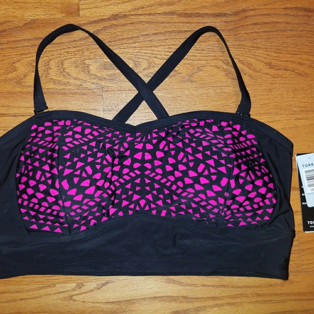 Torrid Laser Cut Bandeau Bikini Top