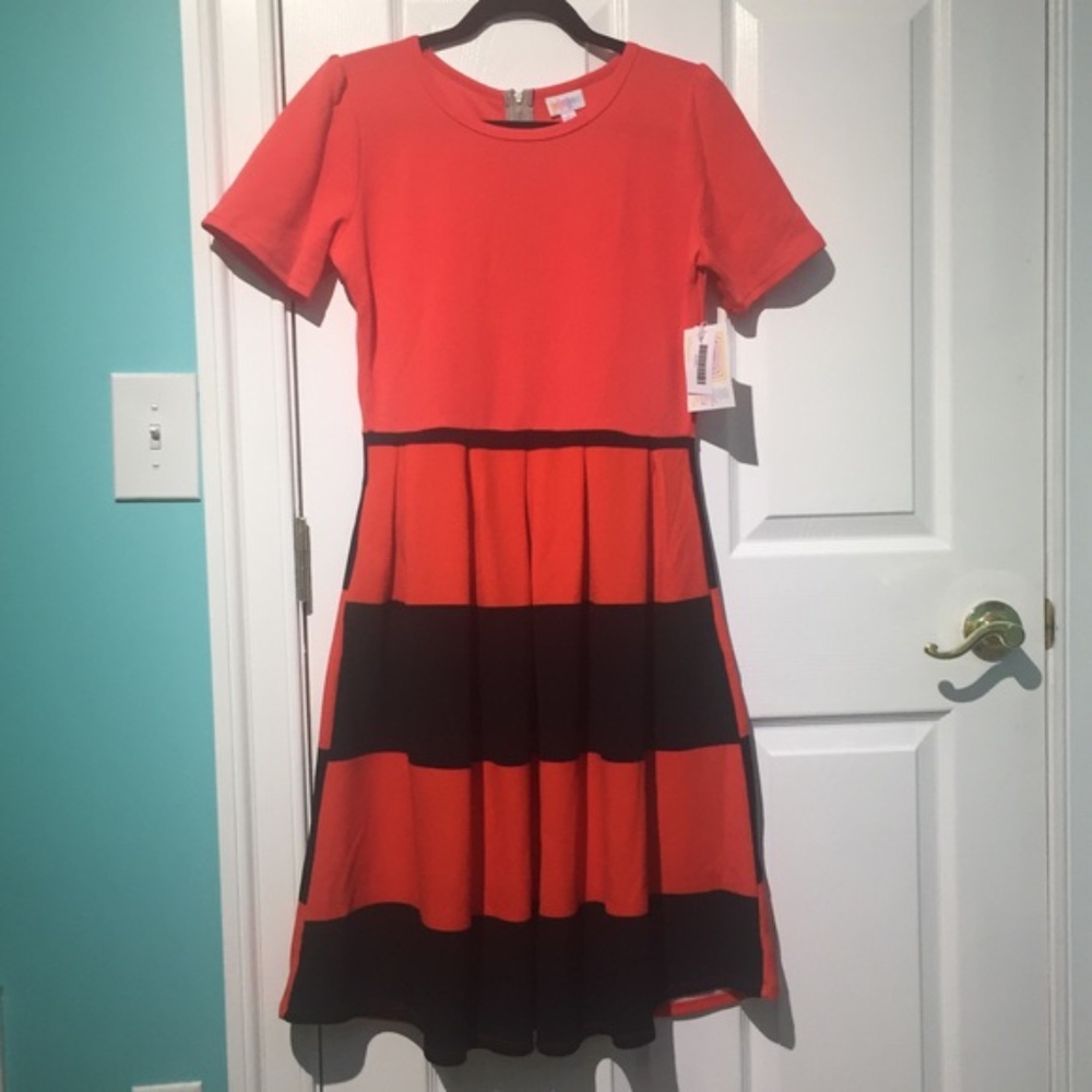 BNWT LuLaRoe Striped Amelia Dress
